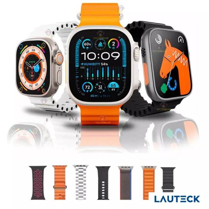 Smartwatch Ultra 9 - 49mm c/ 7 Pulseiras