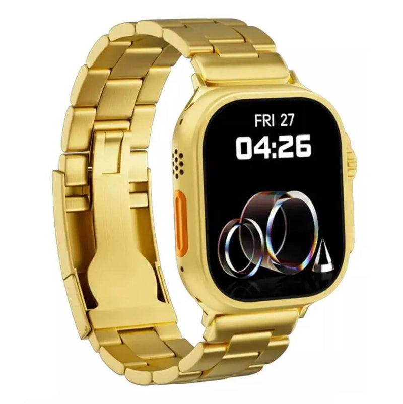 Smartwatch Ultra 9 Mini Gold 24k Dourado Versão Gold Série 9 41mm