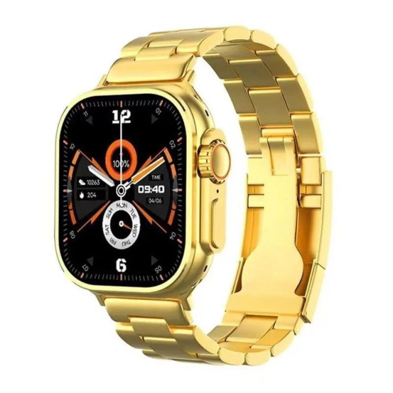 Smartwatch Ultra 9 Mini Gold 24k Dourado Versão Gold Série 9 41mm