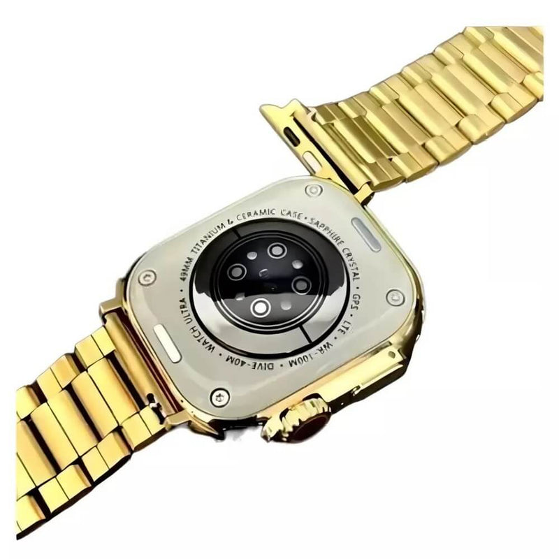 Smartwatch Ultra 9 Mini Gold 24k Dourado Versão Gold Série 9 41mm