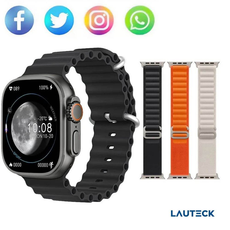 Relógio Smartwatch S8 Ultra+ Android/ios Original 49mm com 3 - Minha loja